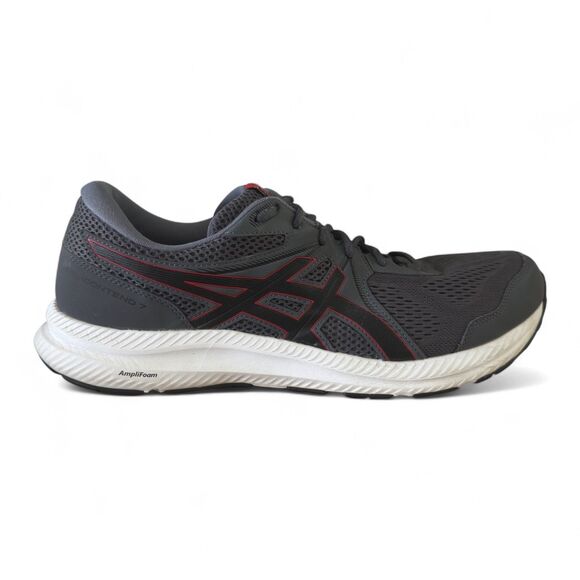 Asics Gel-Contend 7 Running Shoes Men’s Sz 14 Dark Gray Red Sneakers 1011B040 - Picture 5 of 13